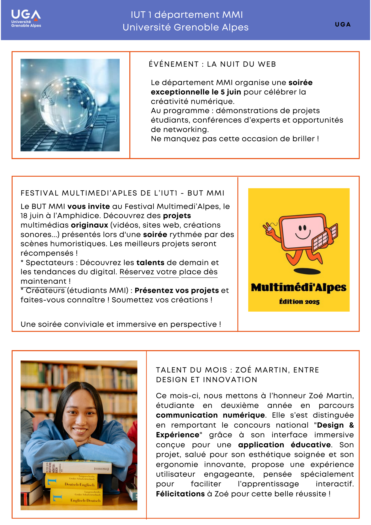 Capture du site vitrine
