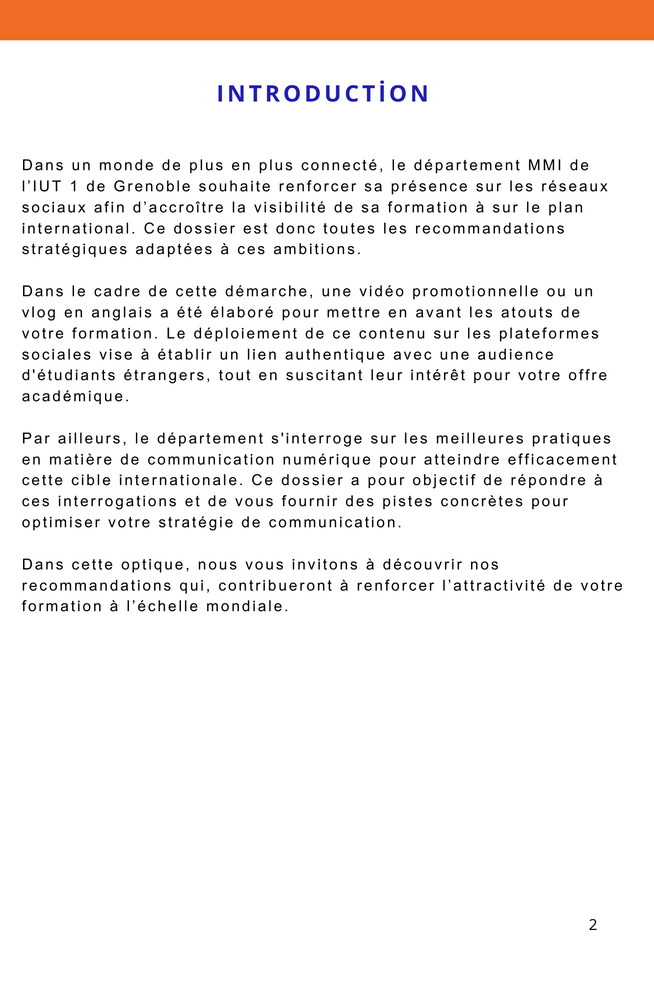 Capture du site vitrine