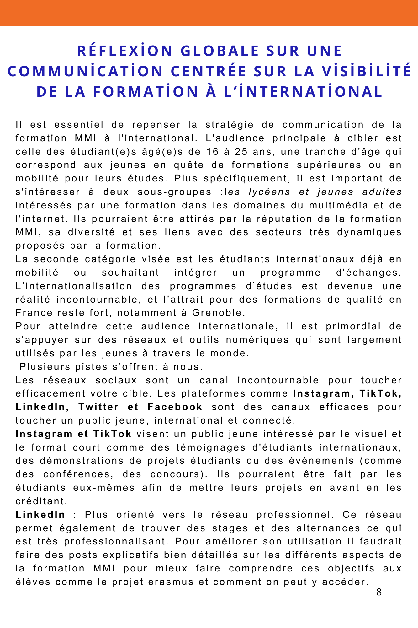 Capture du site vitrine